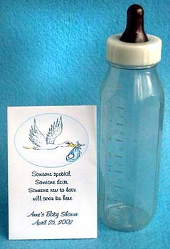Blue Theme Stork  Seed Favors