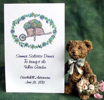 Wheelbarrow of Flowers Seed Favors