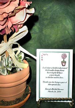 Rose Topiary Seed Favors