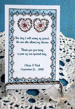Two Floral Hearts Seed Favors