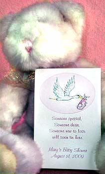 Pink Theme Stork Seed  Favors