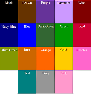 Small Color Chart