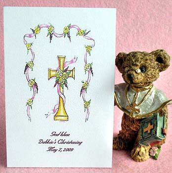 Gold Cross (Pink) Seed Favors