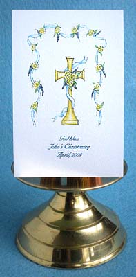 Gold Cross (Blue) Seed Favors