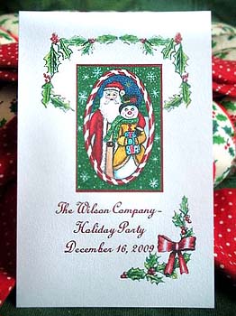 Santa Claus and Frosty Seed Favors