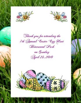 Colored Easter Eggs Seed Favors
