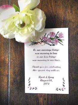 Bouquet of Roses Seed Favors