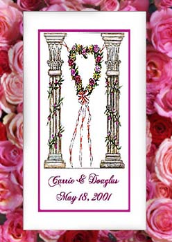 Rose Heart with Columns Seed Favors