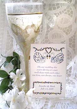 Two Graceful Swans Seed Favors