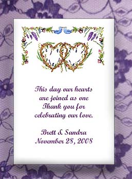 Double Hearts Seed Favors