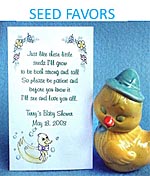 Baby Shower Party Flower Seed Favor Packets Personalized