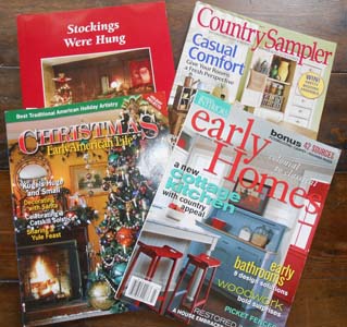 Early Homes, Country Sampler, Early American Life & Judy Condon book and magazines