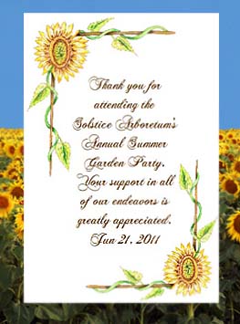 Sunflowers Summer and Autumn Fall Wedding  & All Occasion Seed Favors & Tea Packets